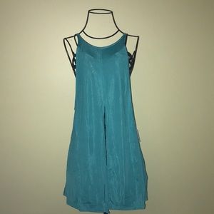 UO x Silence + Noise Ribbed Front Slit Tank Top